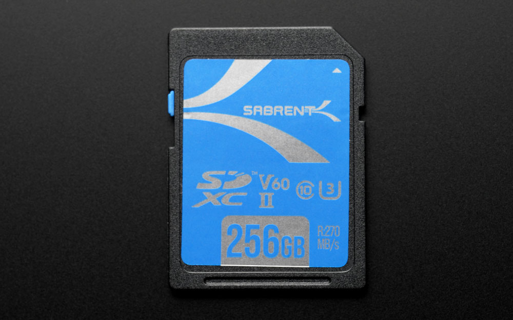 SABRENT UHS-II V60「256GB」はV90の性能に迫るハイコスパ製品！
