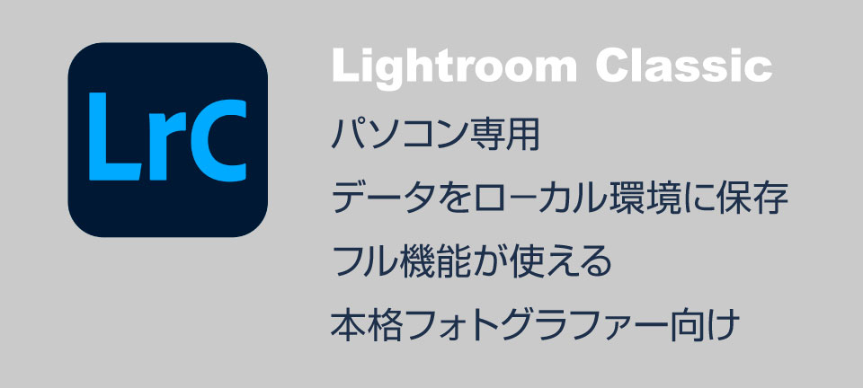 Lightroom Classicの特徴を文字で抜粋